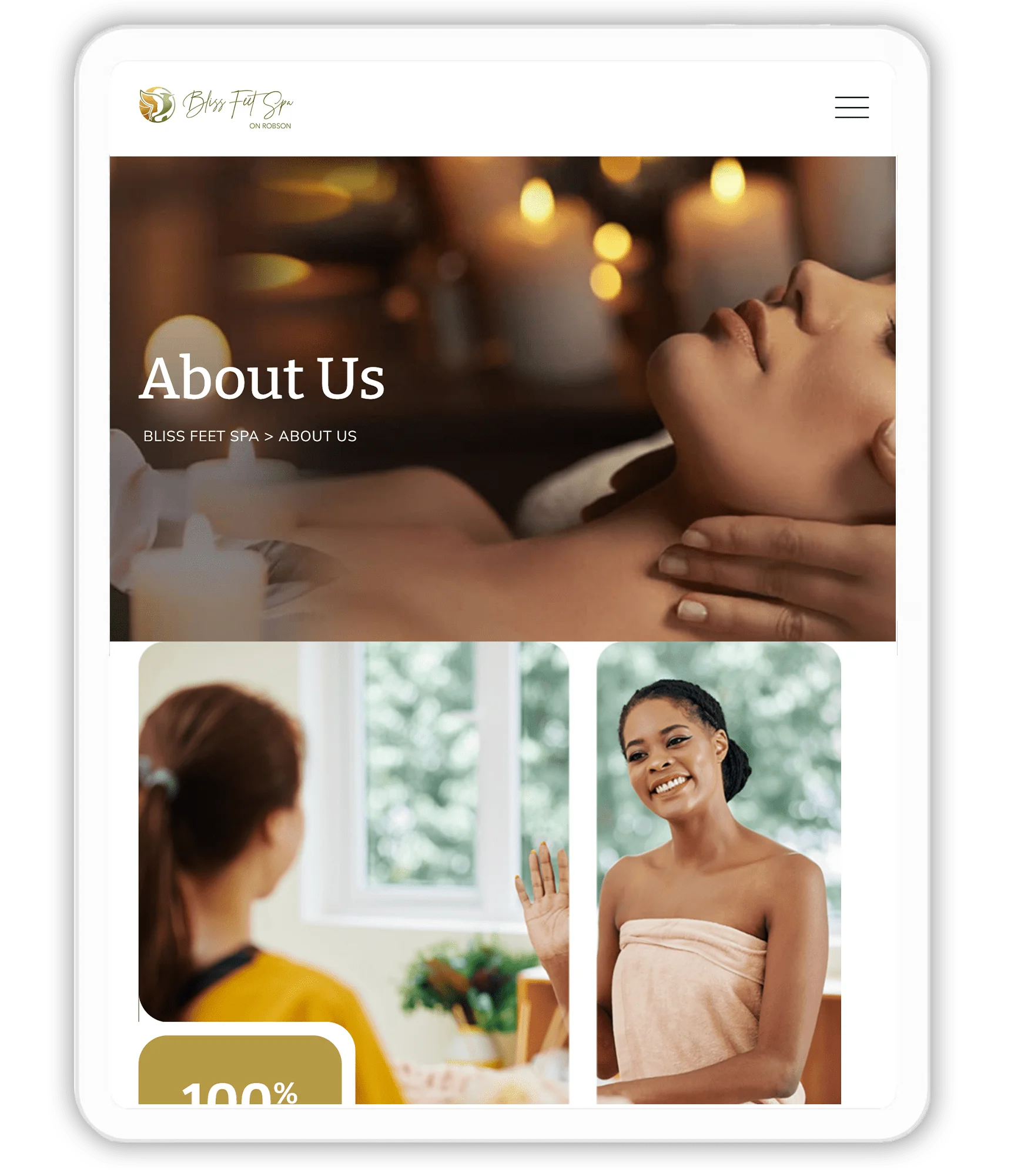 Bliss Feet Spa Responsive Web Design