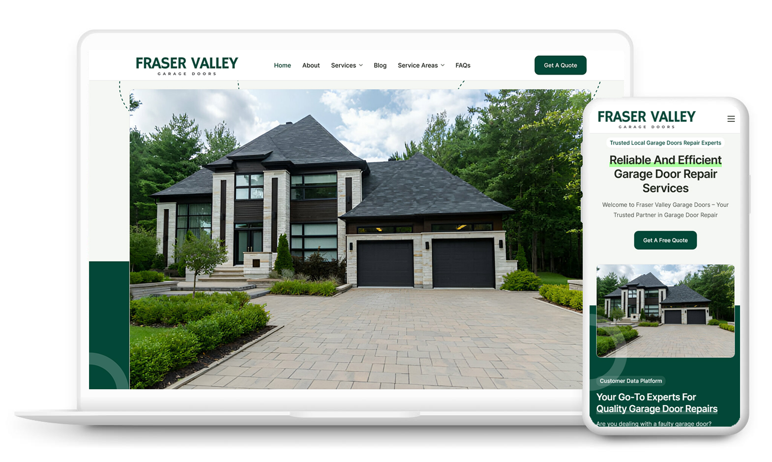 Fraser Valley Garage Doors Responsive Web Design
