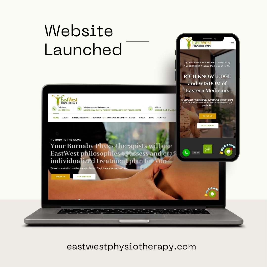 Minimalist Web Design For Physio