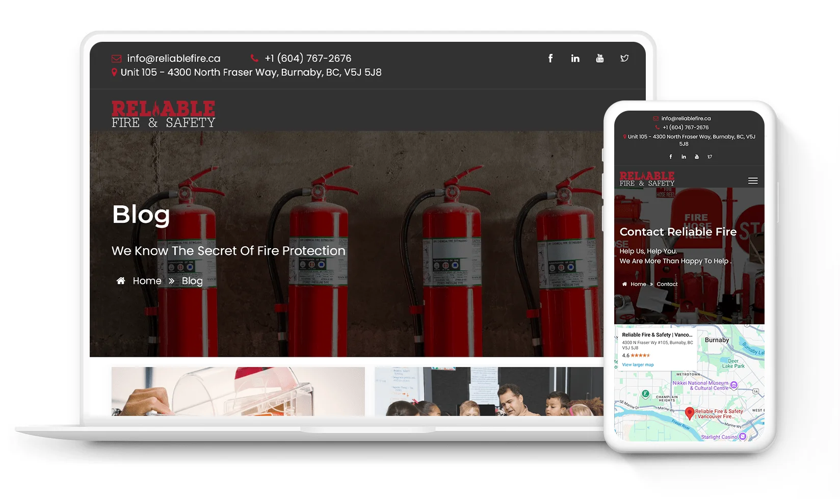 Reliable Fire Responsive Website Layout